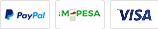 Secure payments via Paystack — M-Pesa, Visa, Mastercard