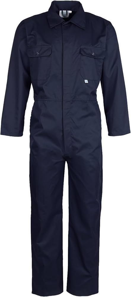 Marine Boiler Suit — Cotton, Navy Blue