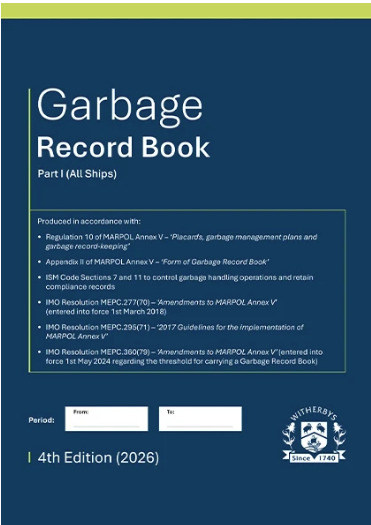 Garbage Record Book (MARPOL Compliant)