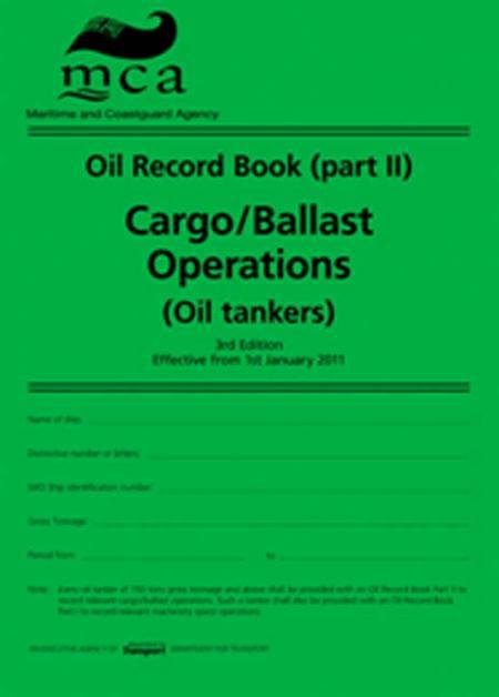 Oil Record Book Part II (MARPOL Compliant)